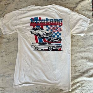 Ford Mustang Graphic Tee Comfort Wash 100% USA grown cotton ride the pony